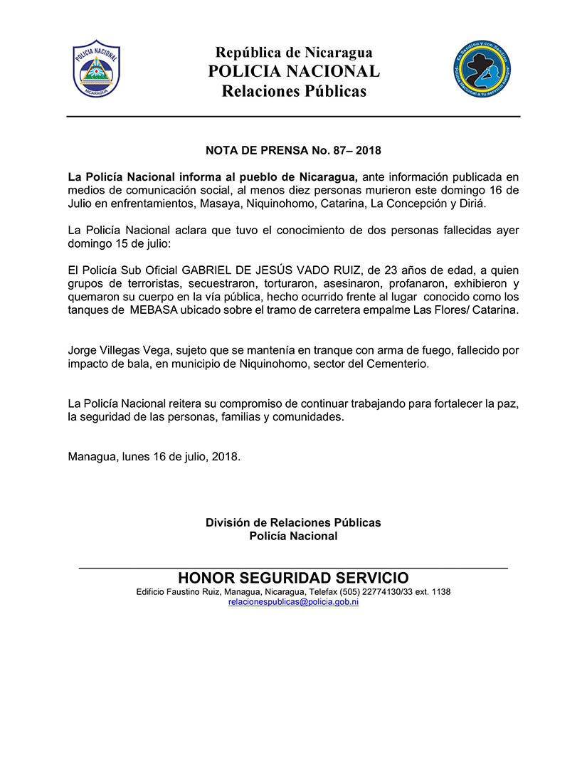 polic&iacute;a